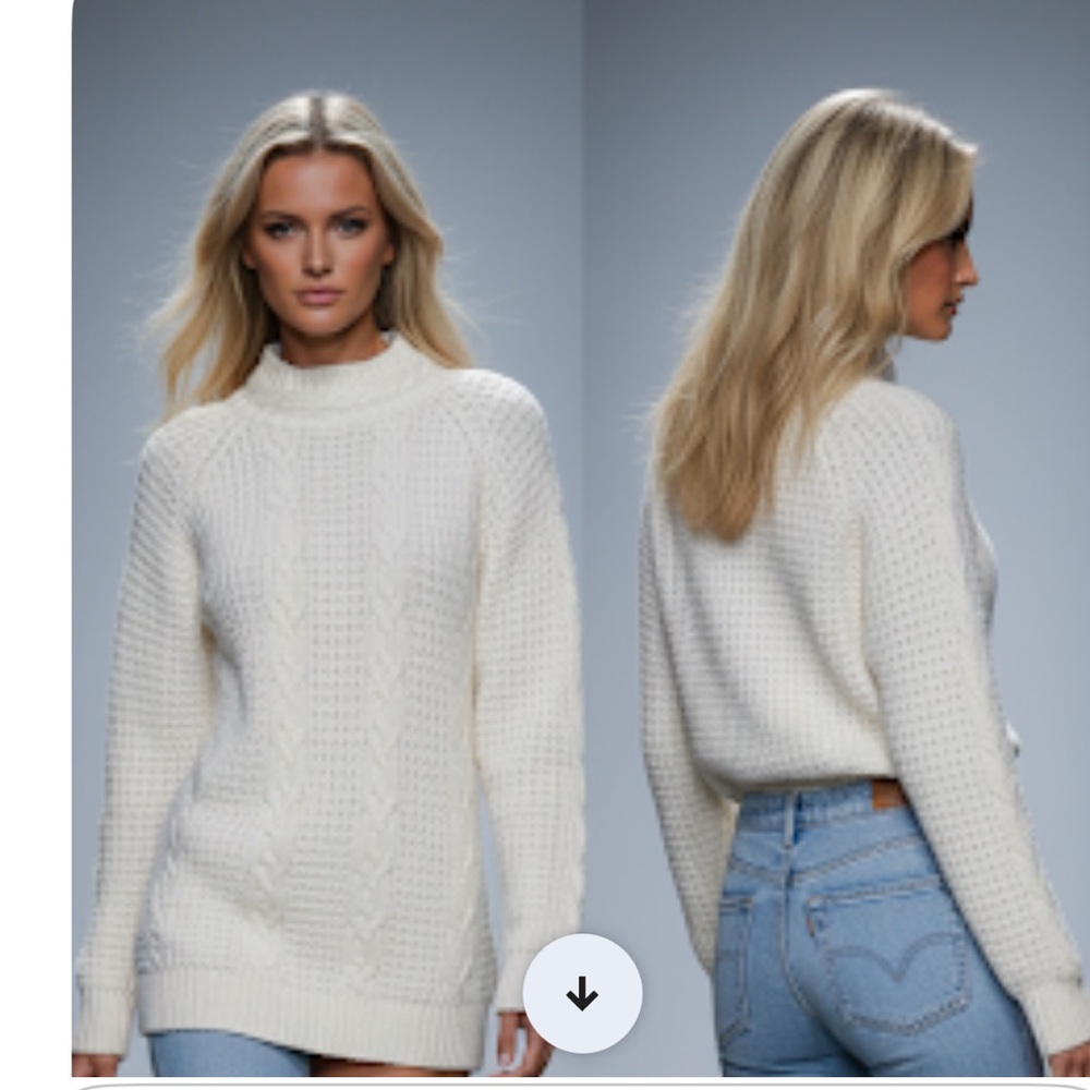 Vintage Y2K Lindsey Blake Aran Cable Knit Size L